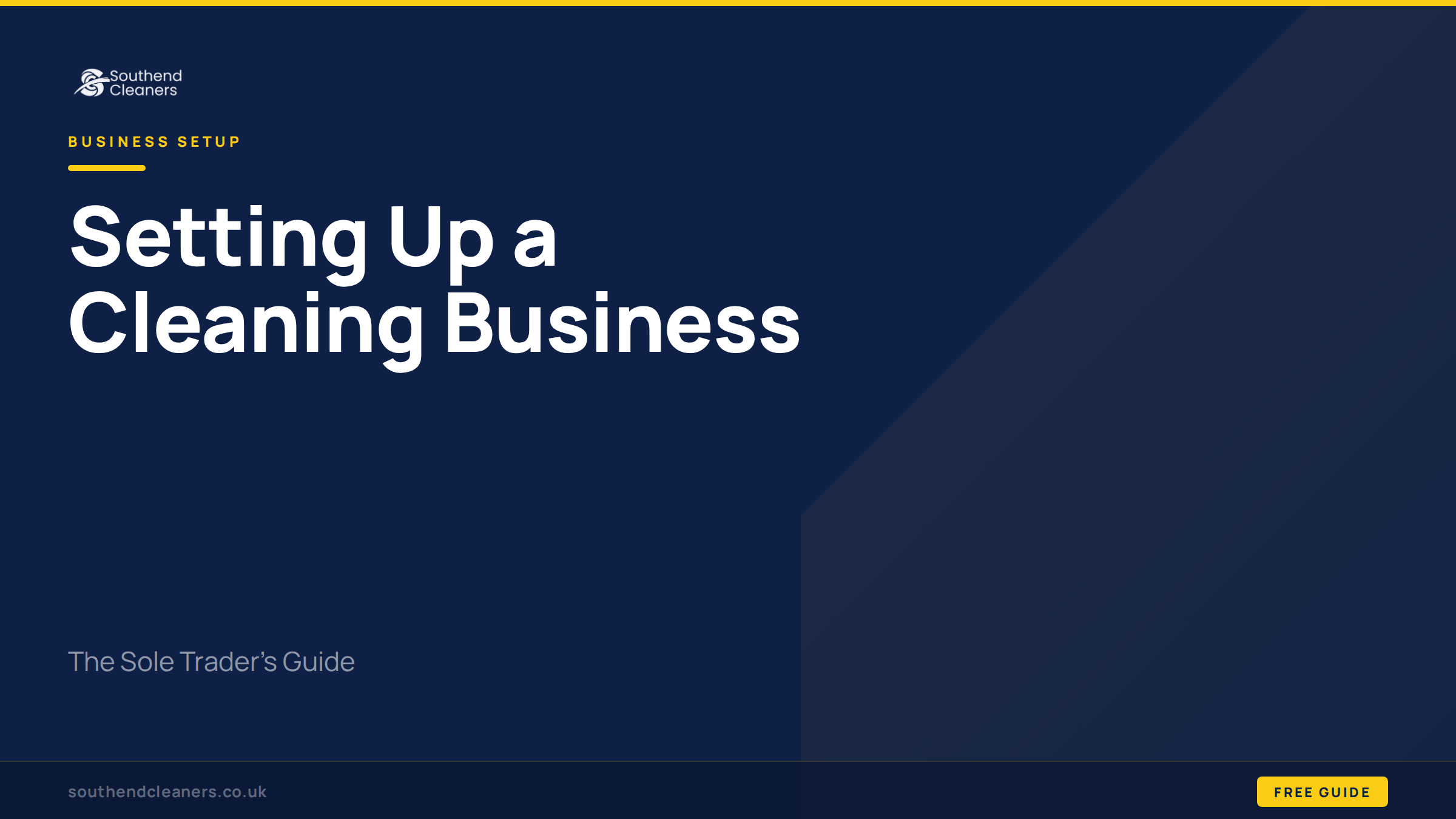 Cover image for “Setting Up a Cleaning Business — The Sole Trader's Guide”
