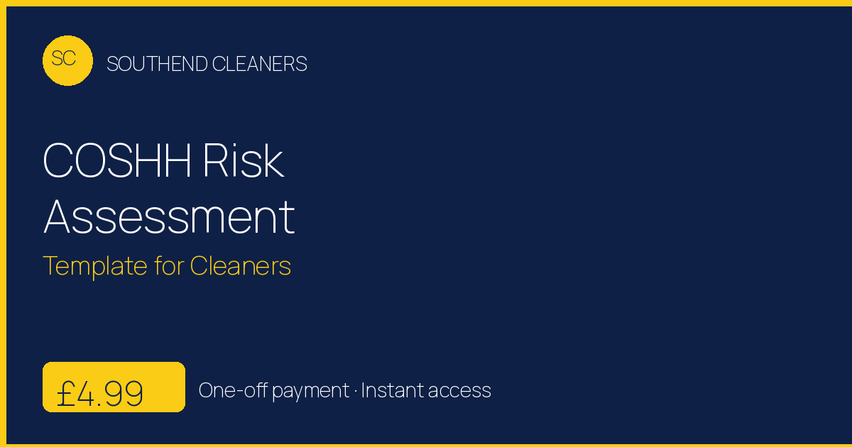 Cover image for “COSHH Risk Assessment Template for Cleaners (2026)”