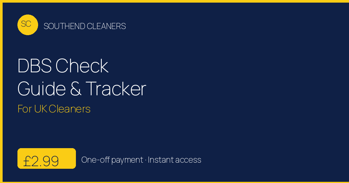 Cover image for “DBS Check Guide & Renewal Tracker for Cleaners (2026)”